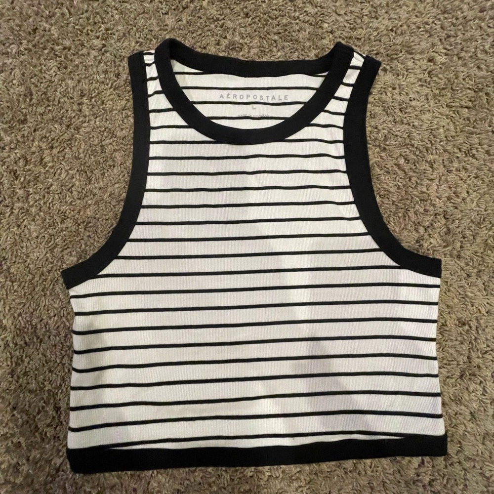 Aeropostale Monochrome Striped Tee